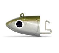 Fiiish Black Minnow 2 Fishing Jig Heads - Kaki/Silver, 25 g by Fiiish