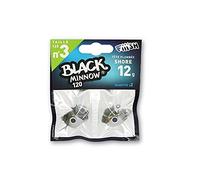 Fiiish Black Minnow - 2 Teste da Pesca, 12 g, Colore: Kaki/Argento