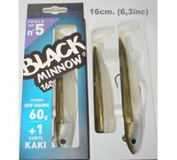 Fiiish Black Minnow № 5-16cm. (6,3inc) Tutti Colori, Corpo, Combos, Hook, Snap,