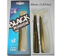 Fiiish Black Minnow № 6-20cm. (7,9inc) Tutti Colori, Corpo, Combos, Hook, Snap,