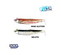 FIIISH BLACK MINNOW 90mm n.2 esche in silicone spinning pesca LRF 5gr - 20gr