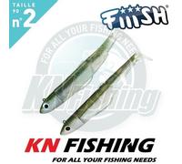 FIIISH BLACK MINNOW 90mm n.2 esche in silicone spinning pesca LRF 5gr - 20gr