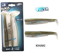 FIIISH BLACK MINNOW CORPI 200 ARTIFICIALE N 6 PESCA SILICONE BODY CODE ESCA