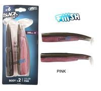 FIIISH BLACK MINNOW CORPI 200 ARTIFICIALE N 6 PESCA SILICONE BODY CODE ESCA