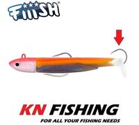 FIIISH BLACK MINNOW n.5 ESCA IN SILICONE CORPI PRE TRUCCATI TESTA DI MAGA...