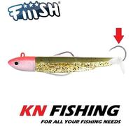 FIIISH BLACK MINNOW n.5 ESCA IN SILICONE CORPI PRE TRUCCATI TESTA DI MAGA...