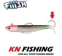 FIIISH BLACK MINNOW n.5 ESCA IN SILICONE CORPI PRE TRUCCATI TESTA DI MAGA...