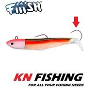 FIIISH BLACK MINNOW n.5 ESCA IN SILICONE CORPI PRE TRUCCATI TESTA DI MAGA...
