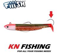 FIIISH BLACK MINNOW n.5 ESCA IN SILICONE CORPI PRE TRUCCATI TESTA DI MAGA...