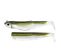 Fiiish, combo di 2 esche sanguinerole nere per pesca offshore, Khaki, No.2 - OFFSHORE - 10g