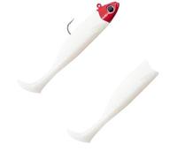 Fiiish Combo Medium Master Shad No.5-12,5 cm - 25 g - White Coco/Red Head - MS4536