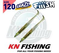 FIIISH CRAZY PADDLE TAIL 120mm 15gr 7gr Spinning Lures Spinning Sea Bass NUOVO