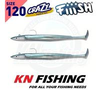 FIIISH CRAZY PADDLE TAIL 120mm 15gr 7gr Spinning Lures Spinning Sea Bass NUOVO