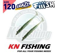 FIIISH CRAZY PADDLE TAIL 120mm 15gr 7gr Spinning Lures Spinning Sea Bass NUOVO