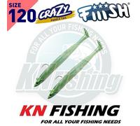 FIIISH CRAZY PADDLE TAIL 120mm 15gr 7gr Spinning Lures Spinning Sea Bass NUOVO