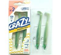 Fiiish Crazy Paddle Tail 120mm Esche Morbide Double Combo Jig Teste