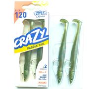 Fiiish Crazy Paddle Tail 120mm Esche Morbide Double Combo Jig Teste