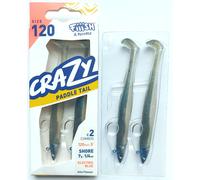 Fiiish Crazy Paddle Tail 120mm Esche Morbide Double Combo Jig Teste
