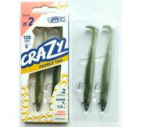 Fiiish Crazy Paddle Tail 120mm Esche Morbide Double Combo Jig Teste