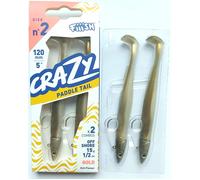 Fiiish Crazy Paddle Tail 120mm. Tutti Colori, Corpo, Doppio Combos, JIG Testa,