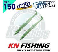 FIIISH CRAZY PADDLE TAIL 150mm 20gr Esche da Spinning Spinning Sea Bass NUOVO