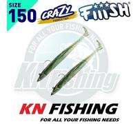 FIIISH CRAZY PADDLE TAIL 150mm 20gr Esche da Spinning Spinning Sea Bass NUOVO