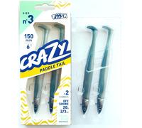 Fiiish Crazy Paddle Tail 150mm. Tutti Colori, Corpo, Doppio Combos, JIG Testa,