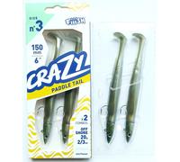 Fiiish Crazy Paddle Tail 150mm. Tutti Colori, Corpo, Doppio Combos, JIG Testa,