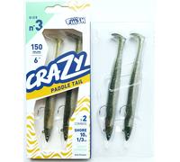 Fiiish Crazy Paddle Tail 150mm. Tutti Colori, Corpo, Doppio Combos, JIG Testa,