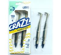 Fiiish Crazy Paddle Tail 150mm. Tutti Colori, Corpo, Doppio Combos, JIG Testa,
