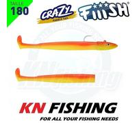 FIIISH CRAZY PADDLE TAIL 180mm 55gr 35gr Esche da Spinning Spinning Sea...