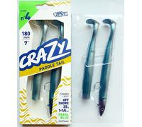 Fiiish Crazy Paddle Tail 180mm. Tutti Colori, Corpo, Doppio Combos, JIG Testa,