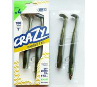 Fiiish Crazy Paddle Tail 180mm. Tutti Colori, Corpo, Doppio Combos, JIG Testa,