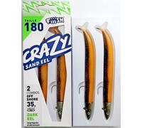 Fiiish Crazy Sand EEL 180mm Soft Bait Double Combo All Colours Sea Bass