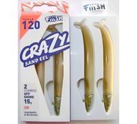 Fiiish Crazy Sand EEL 2 Combos 120mm. (4,7inc) Esche Morbide,Mare Spigola,