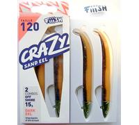 Fiiish Crazy Sand EEL 2 Combos 120mm. (4,7inc) Esche Morbide,Mare Spigola,