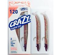 Fiiish Crazy Sand EEL 2 Combos 120mm. (4,7inc) Esche Morbide,Mare Spigola,