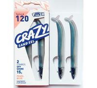 Fiiish Crazy Sand EEL 2 Combos 120mm. (4,7inc) Esche Morbide,Mare Spigola,