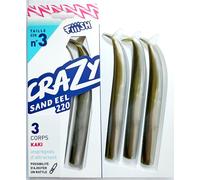Fiiish Crazy Sand EEL № 3-17cm. (6,7inc) Tutti Colori, Corpo, Combos, Snap, JIG