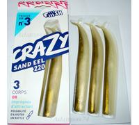 Fiiish Crazy Sand EEL № 3-17cm. (6,7inc) Tutti Colori, Corpo, Combos, Snap, JIG