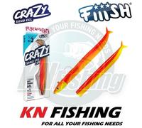 FIIISH CRAZY SAND EEL Esca in silicone Spinning pesca in mare acqua dolce...