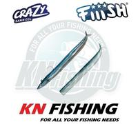 FIIISH CRAZY SAND EEL Esca in silicone Spinning pesca in mare acqua dolce...