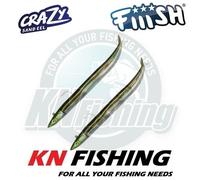 FIIISH CRAZY SAND EEL Esca in silicone Spinning pesca in mare acqua dolce...