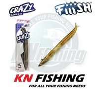 FIIISH CRAZY SAND EEL Esca in silicone Spinning pesca in mare acqua dolce...