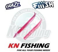 FIIISH CRAZY SAND EEL Esca in silicone Spinning pesca in mare acqua dolce...
