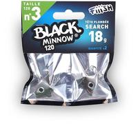 Fiiish Tete Plombee Search Black Minnow No.3-18g - Kaki - BM626