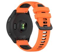 FiiMoo 20mm Silicone Cinturino per Withings ScanWatch Hybrid 42 mm/ScanWatch 2 42 mm/Steel HR 40 mm, 20mm Ricambio Cinturino, Cinturini Sportivi per Ticwatch E/Ticwatch 2-Arancione Nero