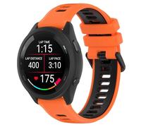 FiiMoo Cinturino in silicone compatibile con Garmin Forerunner 265/255, Venu 3/2, Vivoactive 4-22 mm, cinturino di ricambio regolabile, colore: Arancione