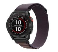 FiiMoo Nylon Cinturino Compatibile con Garmin Descent G2/Descent G1/Fenix 8 47mm/Tactix 8 47mm/Quatix 7 Pro, 22mm Ricambio Cinturino, Regolabile Nylon G-Hook Cinturini per Epix Pro 47 mm-Indaco