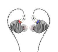 FIIO Auricolari HiFi FH3 3 driver (1 dinamico + 2 Knowles BA), auricolari in-ear ad alta risoluzione, suono bassi, alta fedeltà per smartphone/PC/tablet (TITANIO)